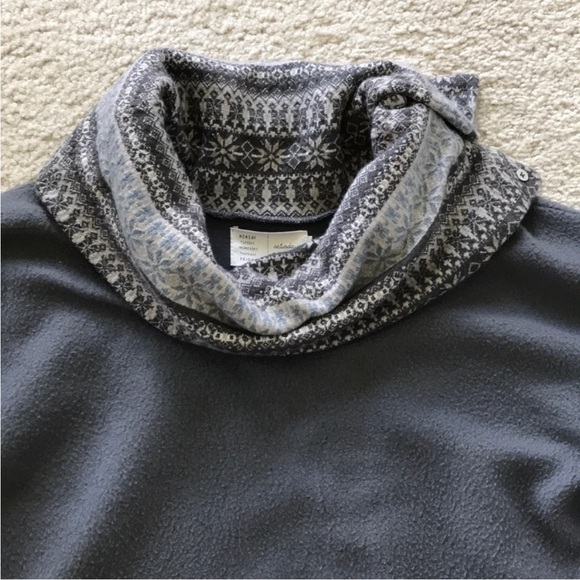 Anthropologie Fair Isle Cowl Neck Fleece by Saturday Sunday - Picture 3 of 6